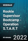 Rookie Supervisor Bootcamp - Operation S.T.A.R.T. - Webinar (Recorded)- Product Image