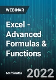 Excel - Advanced Formulas & Functions - Webinar (Recorded)- Product Image