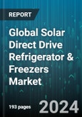 Global Solar Direct Drive Refrigerator & Freezers Market by Position (Chest, Upright), Capacity (250-500 ltrs, Less Than 250 ltrs, More Than 500 ltrs), End-Use - Forecast 2024-2030- Product Image