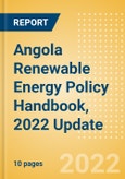 Angola Renewable Energy Policy Handbook, 2022 Update- Product Image
