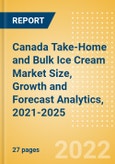 Canada Take-Home and Bulk Ice Cream Market Size, Growth and Forecast Analytics, 2021-2025- Product Image