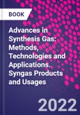 Advances in Synthesis Gas: Methods, Technologies and Applications. Syngas Products and Usages- Product Image