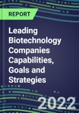 2022 Leading Biotechnology Companies Capabilities, Goals and Strategies- Product Image