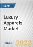Luxury Apparels Market by Application, Sales Channel, and Age Group: Global Opportunity Analysis and Industry Forecast, 2022-2031- Product Image