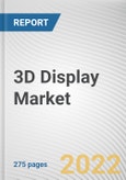 3D Display Market by Type, Technology, Access Method, and Application: Global Opportunity Analysis and Industry Forecast, 2021-2030- Product Image