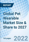 Global Pet Wearable Market Size & Share to 2027- Product Image