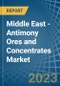 Middle East - Antimony Ores and Concentrates - Market Analysis, Forecast, Size, Trends and Insights. Update: COVID-19 Impact - Product Thumbnail Image
