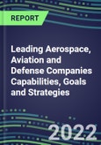 2022 Leading Aerospace, Aviation and Defense Companies Capabilities, Goals and Strategies- Product Image