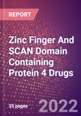 Zinc Finger And SCAN Domain Containing Protein 4 Drugs in Development by Therapy Areas and Indications, Stages, MoA, RoA, Molecule Type and Key Players- Product Image