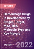 Hemorrhage Drugs in Development by Stages, Target, MoA, RoA, Molecule Type and Key Players- Product Image
