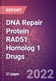 DNA Repair Protein RAD51 Homolog 1 Drugs in Development by Therapy Areas and Indications, Stages, MoA, RoA, Molecule Type and Key Players- Product Image