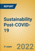 Sustainability Post-COVID-19- Product Image