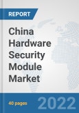 China Hardware Security Module Market: Prospects, Trends Analysis, Market Size and Forecasts up to 2027- Product Image