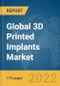 Global 3D Printed Implants Market Report 2022 - Product Image