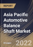 Asia Pacific Automotive Balance Shaft Market Size, Share & Industry Trends Analysis Report By Manufacturing Process, By Application, By Sales Channel, By Engine Type, By Country and Growth Forecast, 2021-2027- Product Image