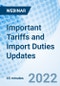 Important Tariffs and Import Duties Updates - Webinar - Product Image