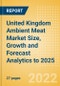 United Kingdom (UK) Ambient Meat (Meat) Market Size, Growth and Forecast Analytics to 2025 - Product Thumbnail Image