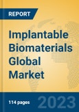 Implantable Biomaterials Global Market Insights 2023, Analysis and Forecast to 2028, by Manufacturers, Regions, Technology, Product Type- Product Image