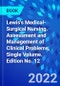 Lewis's Medical-Surgical Nursing. Assessment and Management of Clinical Problems, Single Volume. Edition No. 12 - Product Thumbnail Image