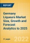 Germany Liqueurs (Spirits) Market Size, Growth and Forecast Analytics to 2025 - Product Image