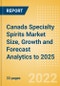Canada Specialty Spirits (Spirits) Market Size, Growth and Forecast Analytics to 2025 - Product Thumbnail Image