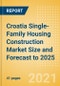Croatia Single-Family Housing Construction Market Size and Forecast to 2025 (including New Construction, Repair and Maintenance, Refurbishment and Demolition and Materials, Equipment and Services costs) - Product Thumbnail Image