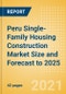 Peru Single-Family Housing Construction Market Size and Forecast to 2025 (including New Construction, Repair and Maintenance, Refurbishment and Demolition and Materials, Equipment and Services costs) - Product Thumbnail Image