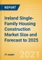 Ireland Single-Family Housing Construction Market Size and Forecast to 2025 (including New Construction, Repair and Maintenance, Refurbishment and Demolition and Materials, Equipment and Services costs) - Product Thumbnail Image