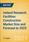 Ireland Research Facilities Construction Market Size and Forecast to 2025 (including New Construction, Repair and Maintenance, Refurbishment and Demolition and Materials, Equipment and Services costs) - Product Thumbnail Image