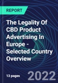The Legality Of CBD Product Advertising In Europe - Selected Country Overview- Product Image