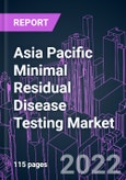 Asia Pacific Minimal Residual Disease Testing Market 2021-2031 by Offering, Application, Technology, End User, and Country: Trend Forecast and Growth Opportunity- Product Image