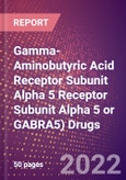 Gamma-Aminobutyric Acid Receptor Subunit Alpha 5 (GABA(A) Receptor Subunit Alpha 5 or GABRA5) Drugs in Development by Therapy Areas and Indications, Stages, MoA, RoA, Molecule Type and Key Players, 2022 Update- Product Image