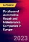 Database of Automotive Repair and Maintenance Companies in Europe - Product Thumbnail Image