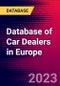 Database of Car Dealers in Europe - Product Thumbnail Image