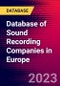 Database of Sound Recording Companies in Europe - Product Thumbnail Image