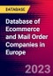 Database of Ecommerce and Mail Order Companies in Europe - Product Image