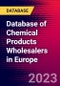 Database of Chemical Products Wholesalers in Europe - Product Image