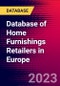 Database of Home Furnishings Retailers in Europe - Product Image