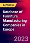 Database of Furniture Manufacturing Companies in Europe - Product Image