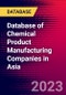 Database of Chemical Product Manufacturing Companies in Asia - Product Image