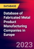 Database of Fabricated Metal Product Manufacturing Companies in Europe- Product Image