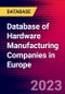 Database of Hardware Manufacturing Companies in Europe - Product Thumbnail Image