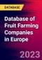Database of Fruit Farming Companies in Europe - Product Image