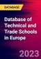Database of Technical and Trade Schools in Europe - Product Image