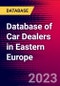 Database of Car Dealers in Eastern Europe - Product Image