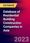 Database of Residential Building Construction Companies in Asia- Product Image