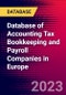 Database of Accounting Tax Bookkeeping and Payroll Companies in Europe - Product Thumbnail Image