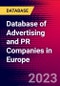 Database of Advertising and PR Companies in Europe - Product Thumbnail Image