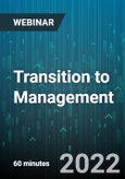 Transition to Management - Webinar (Recorded)- Product Image