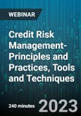 4-Hour Virtual Seminar on Credit Risk Management- Principles and Practices, Tools and Techniques - Webinar (Recorded)- Product Image